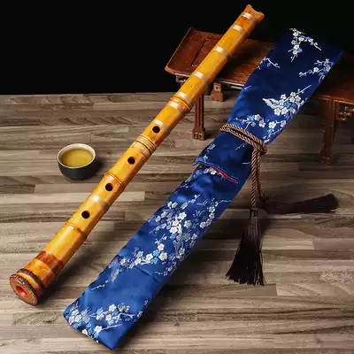 Collector's Edition embroidery professional bag cave Xiao Nanxiao ruler eight storage packaging double layer thick plus velvet antique music accessories