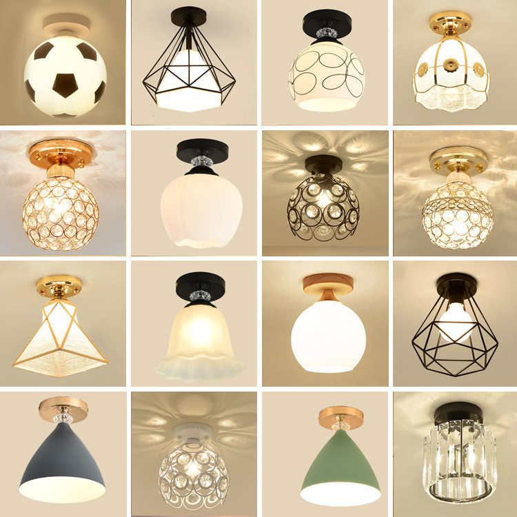 Aisle Corridor Art Lamp, Simple Modern Entrance Lamp, Balcony Bedroom American-Style Creative Entryway Fitting Room Ceiling Lamp