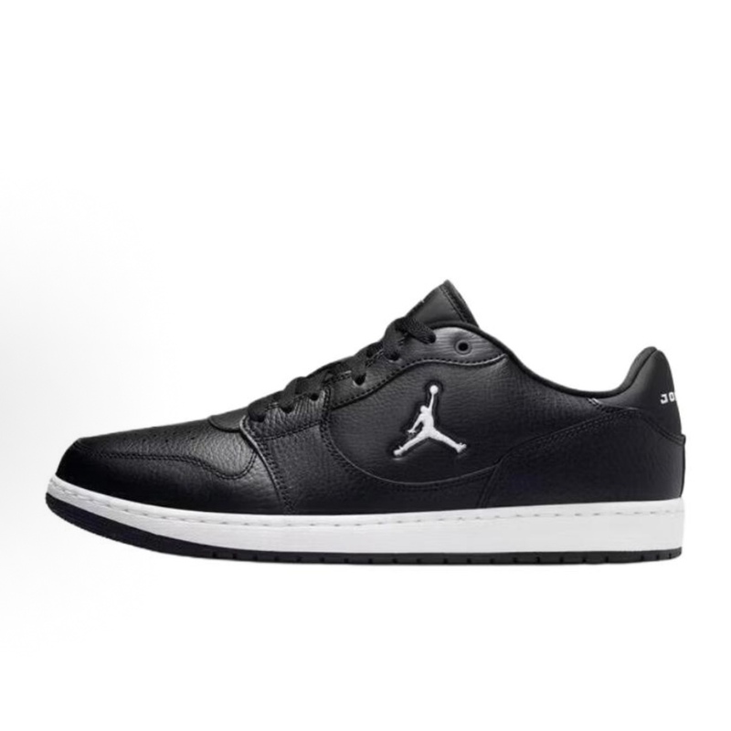Jordan Court Connect Low Comfortable Retro Low-Top Basketball Shoes Black and White Iq5698-001