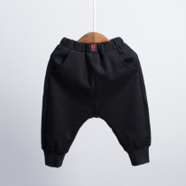 Childrens Korean version of handsome Harem pants Boys pants spring and autumn new spring style foreign style trend baby personality drawstring pants