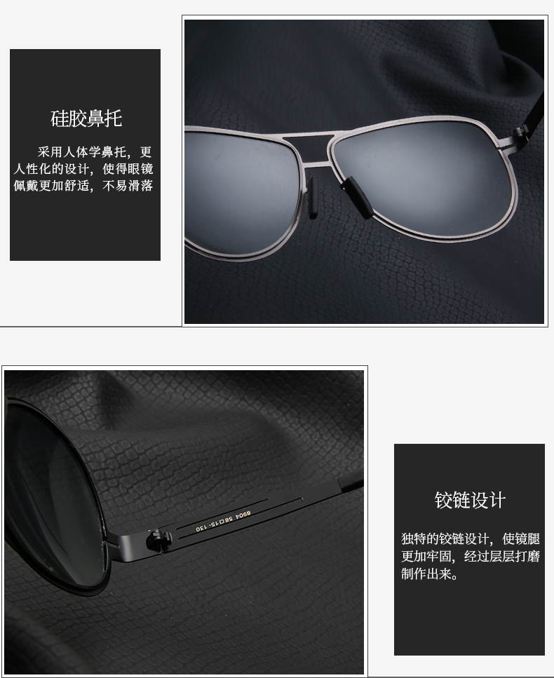 Kính râm đổi màu chống tia UV Nam và nữ màu sáng phân cực sử dụng gương lái xe kép kính montblanc