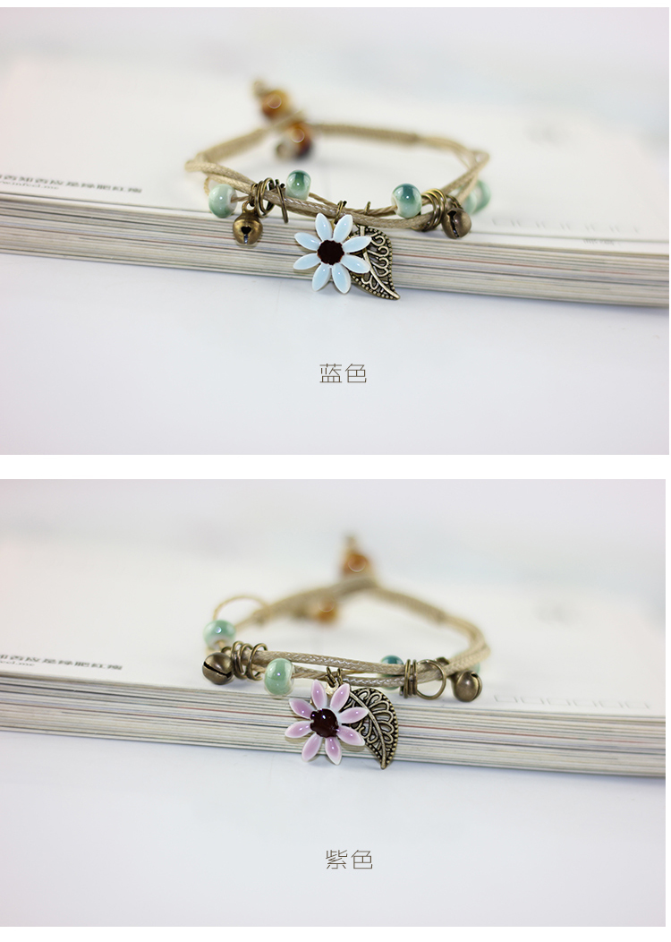 Chinese ceramics hand - made woven bracelets jewelry series of bell 's restoring ancient ways of female students is small adorn article
