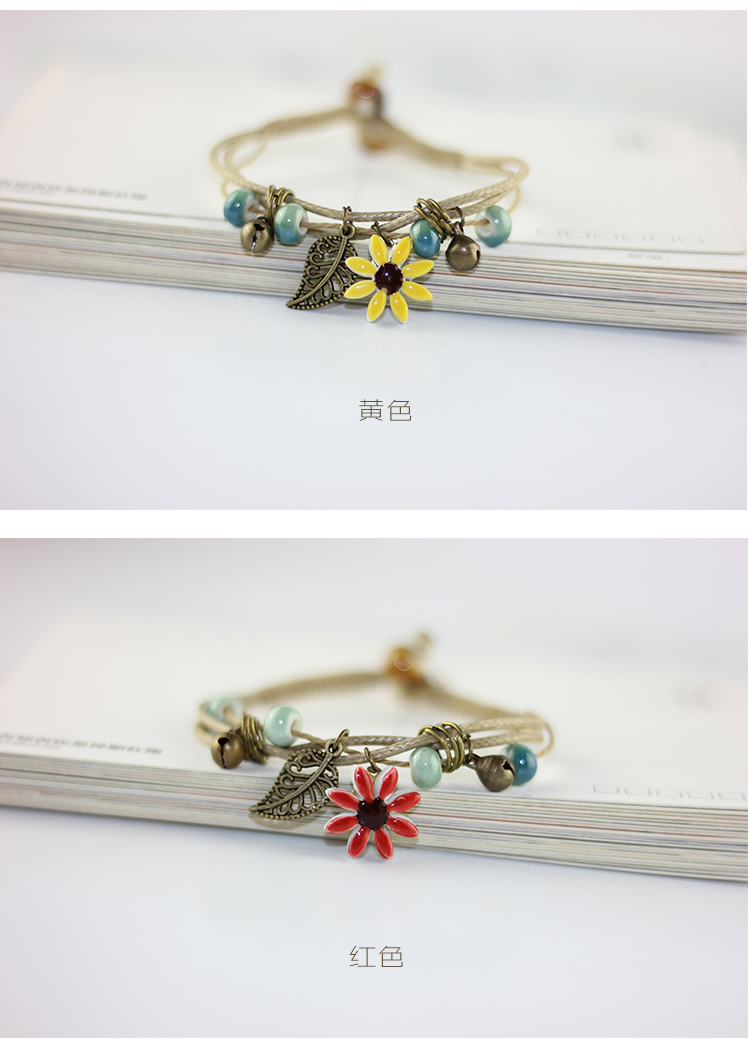 Chinese ceramics hand - made woven bracelets jewelry series of bell 's restoring ancient ways of female students is small adorn article