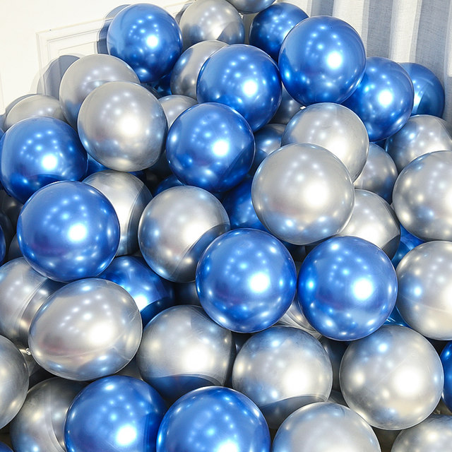 Internet celebrity metallic balloons wedding room decoration birthday party wedding scene layout event thickened balloons