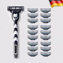 Through-edge speed 3 blade shaver manual shaver Geely knife head knife holder imported three-layer blade shaver knife