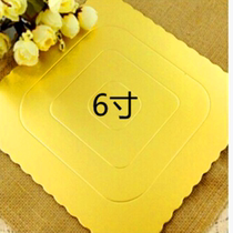 Exit European and American squares 6 inches 8 inch golden cake Bottom Toshim Greaseproof Mousse Paper Trays Thickened