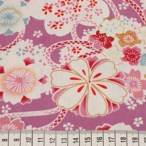 Японская стиль и ветровая хлопчатобумажная ткань вишневая ткань с печеной