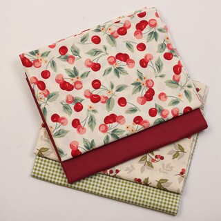 Cherry cloth pure cotton pastoral handmade bedding clothing