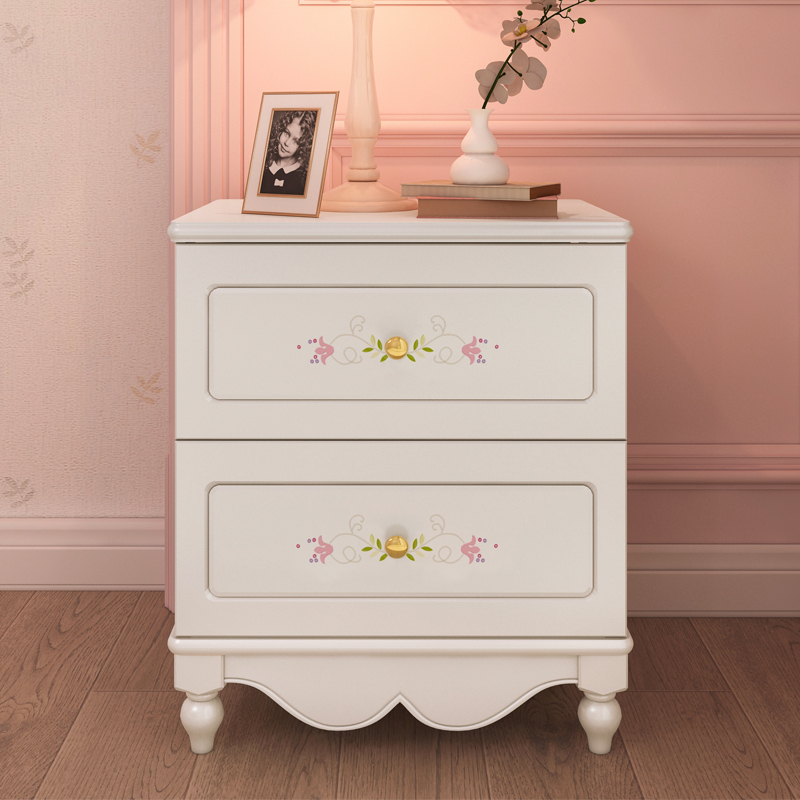 Seven Leafs Wood Bed Head Cabinet Bedroom Bed Head Cabinet Modern Bedside Cabinet Containing Children's Furniture Lockers Cute