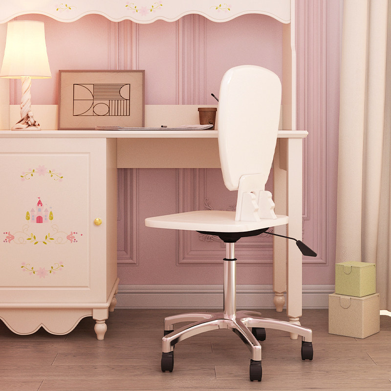 Horse chestnut solid wood stool Pine swivel chair learning chair children's furniture learning stool New Zealand pine chair