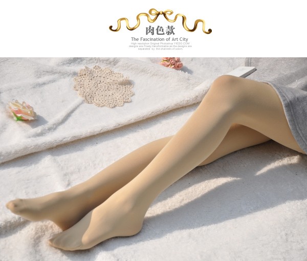 Vớ nhung quần lửng 120D mẫu mùa xuân và mùa thu dày đen chống móc chân đẹp là quần legging màu da thịt mỏng quần tất nữ mỏng