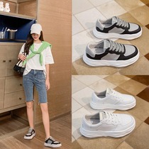 Stars Same Inside Heightening Small White Shoes 2021 Nets Red Casual Thick Bottom 100 Hitch Women Shoes Super-Fire Genuine Leather Board Shoe Tide