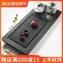 Natural Wujin Stone tea tray with induction cooker integrated tea set household automatic water Tea Table Kettle Sea