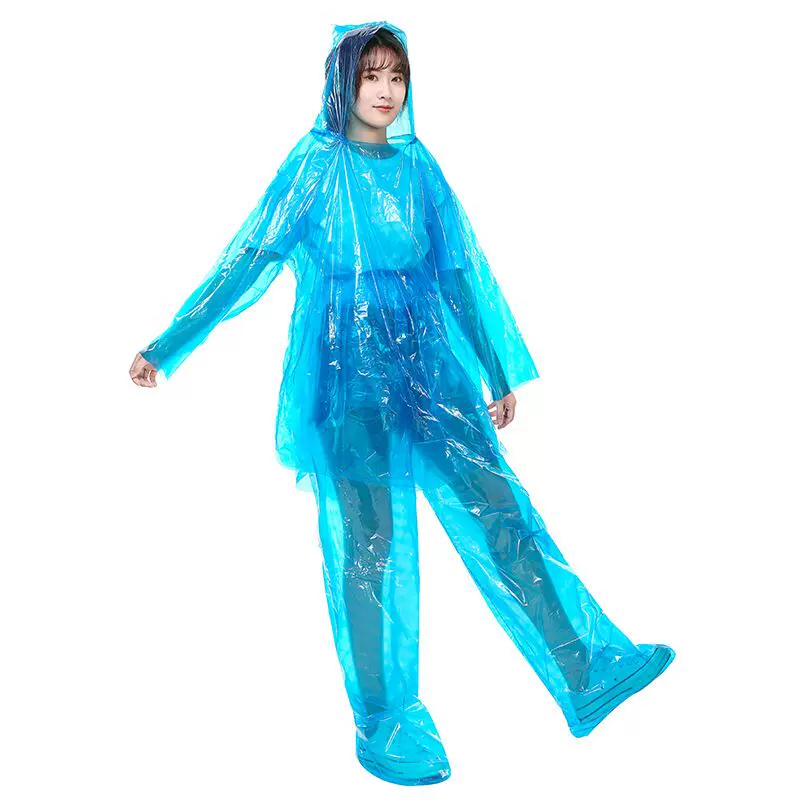 Raincoat, long trousers, split waterproof set for swimming, increased thickness