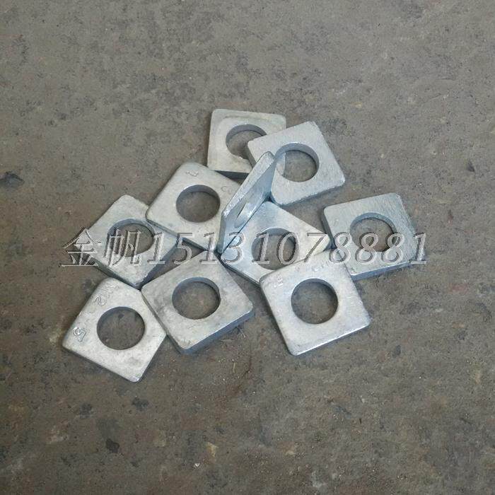 Promotion hot-dip galvanized square inclined cushion high-strength square slanted gasket gaskets self-produced self-sales great from excellent