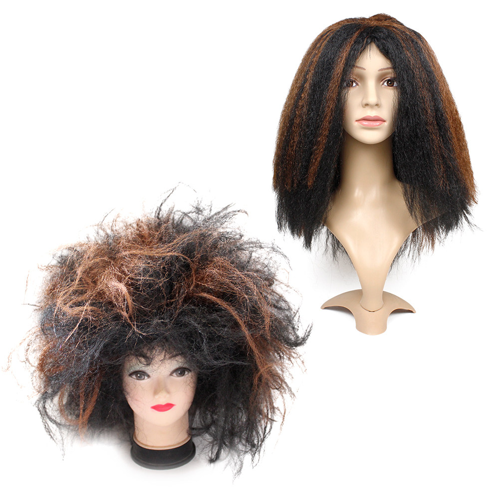 Beggar Wig Exploding Head Exaggerated to Blame Costume Prom Festival Day Watch Performance Props Cos Crazy Wildman Headgear