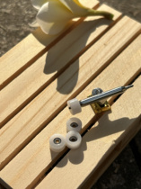 HAILEY professional finger skateboard universal ABS wheel handmade high-idle bearing wheel non-blocking wire pulley non-stuck bridge