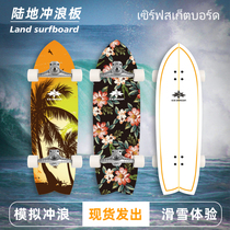 Land surfing skateboarding Boys and girls beginner brush street professional board Ski simulation training Carver surfboard spot