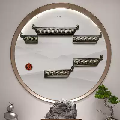 New Chinese style entrance background wall room wall decoration dining room wall small pendant living room wall creative home