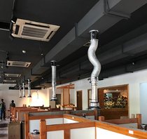 Korean barbecue telescopic exhaust pipe Barbecue exhaust bold barbecue telescopic exhaust hood BARBECUE smoke pipe smoking