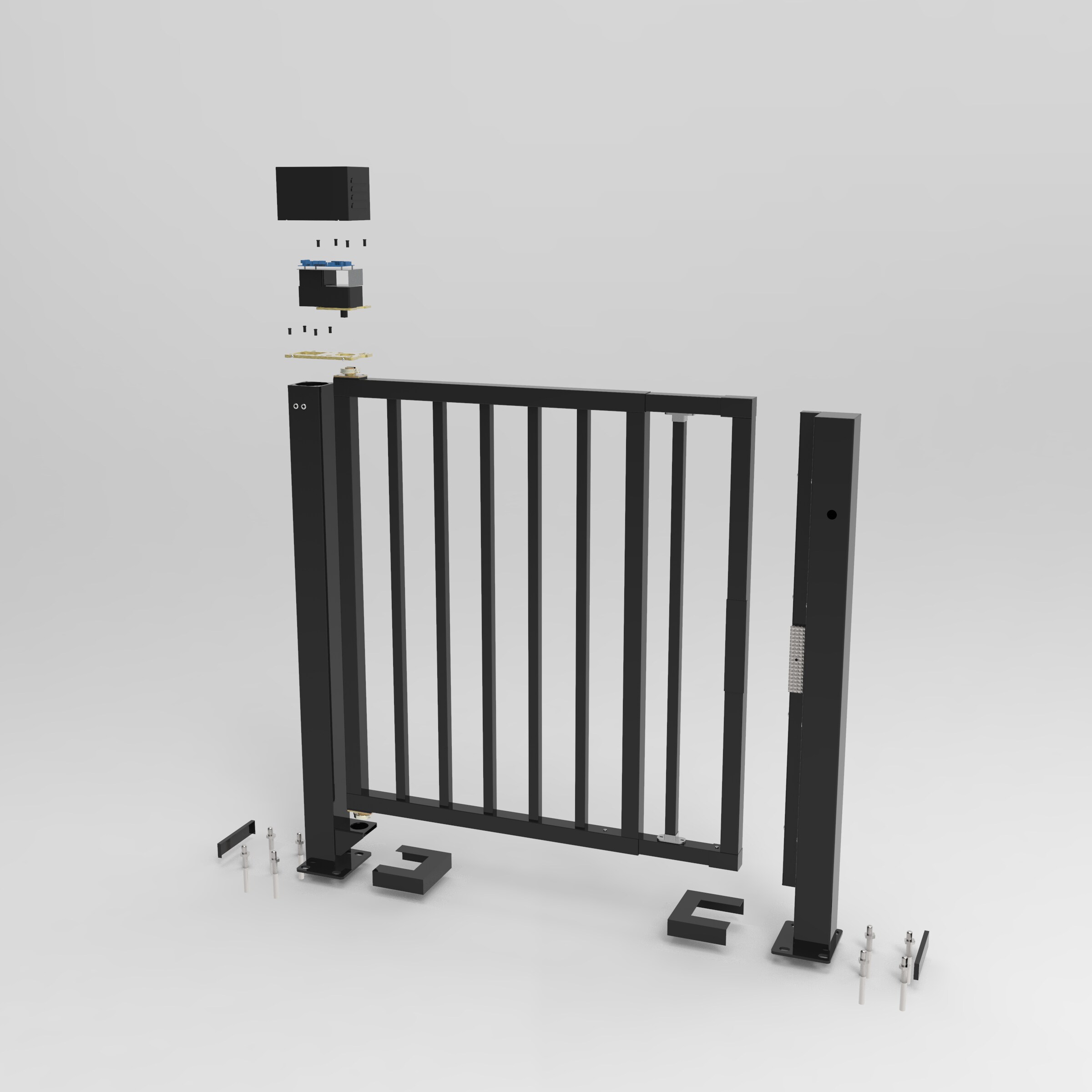 Community automatic door Fence door Electric door opener Credit card access control Read head switch Column column Bick