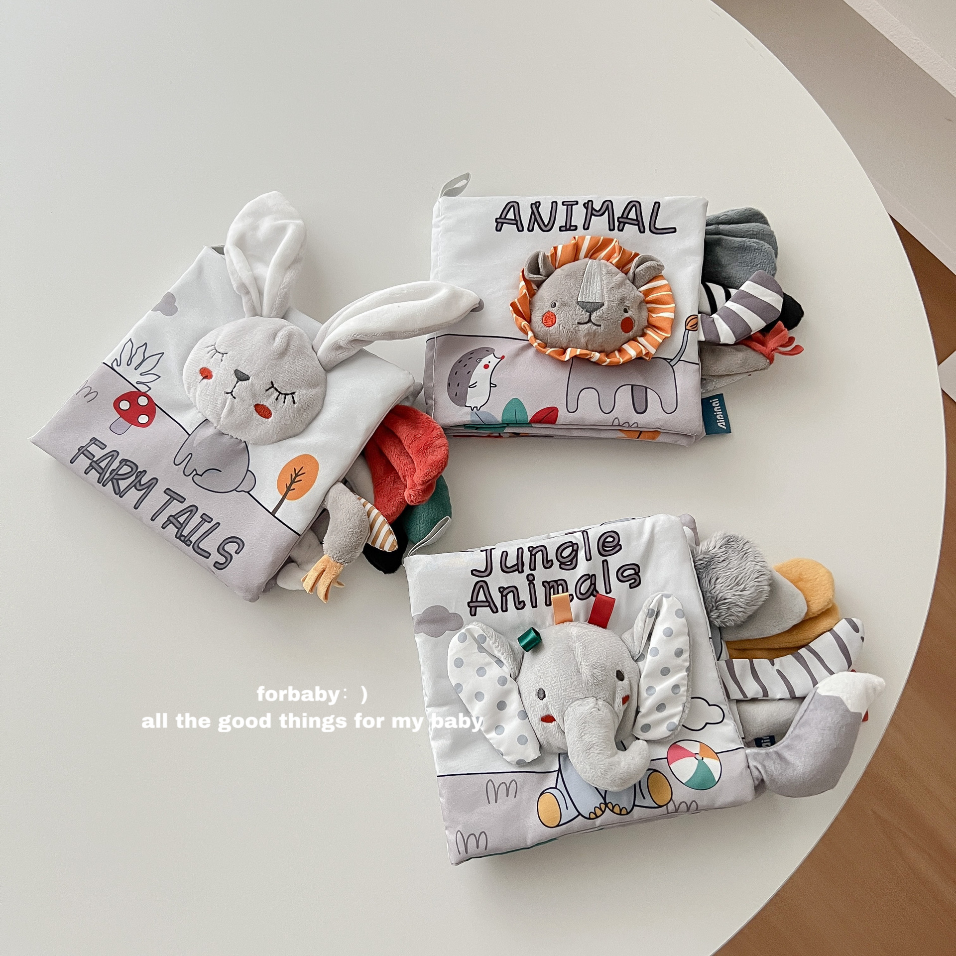 Baby taught stereotail boob book ripping, nibble nibble to bite 0-1-year-old baby Cognitive Puzzle Toy Hand Ripping-Taobao