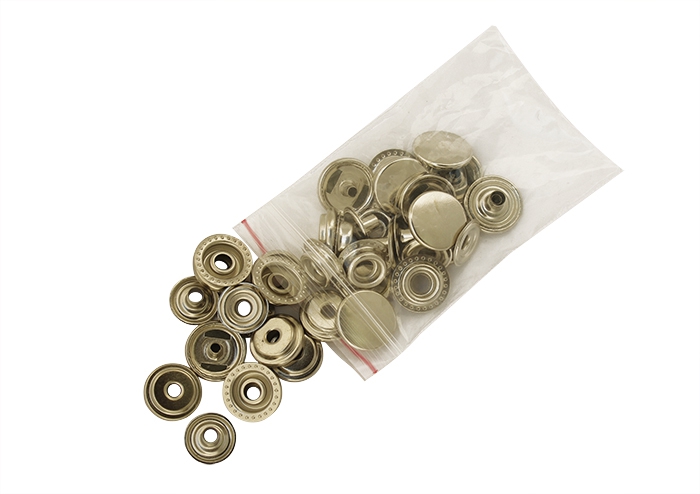 Pack of 10 sets of buckle 15mm bright silver Bowl Type 201 Quad Buckle 44362706 Pure Brass