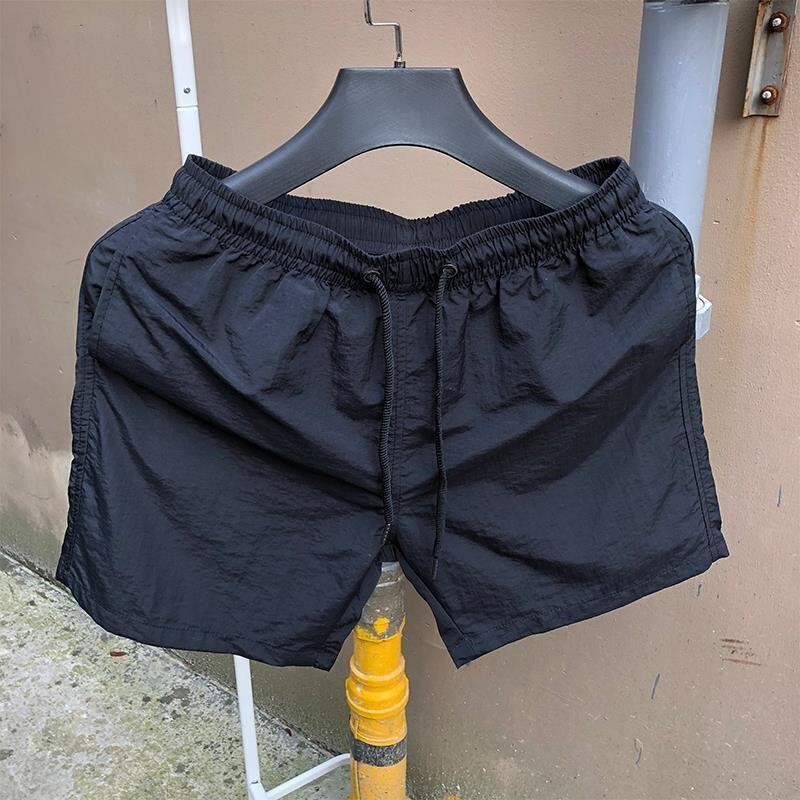 Trendy Men's Three-Quarter Shorts, Four-Quarter Shorts, Summer Beach Shorts, Korean Style Three-Quarter Shorts, Quick-Drying Candy-Colored Loose Thin Sports Shorts