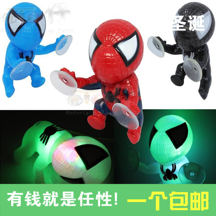 Locomotive retrofit accessories Seven colorful lights screw ghost fire Mountain leaf Fuxi Che decorations Spiderman paparazzi