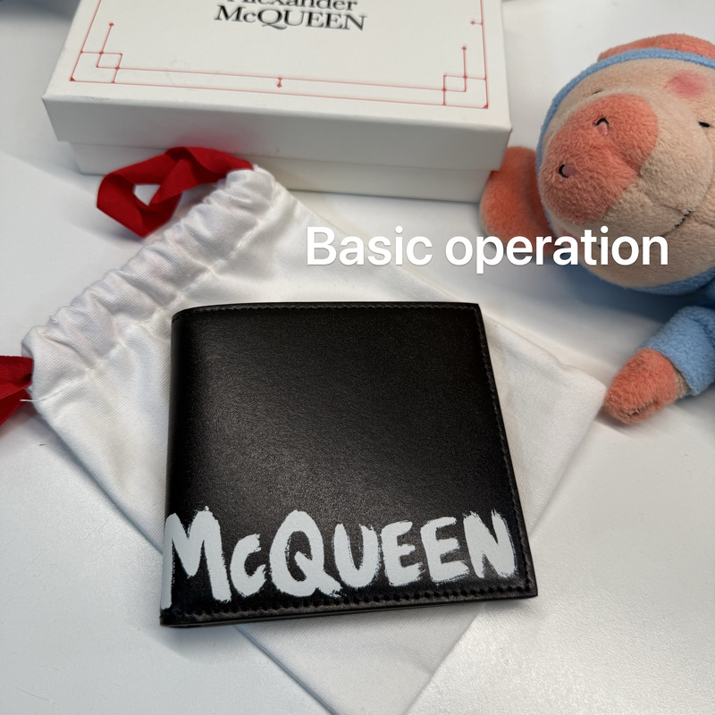 Alexander Mcqueen Alexander Mcqueen Wallet, Leather Wallet, Card Holder, in Stock for Gift Giving