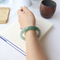 Xiaoliang Zi natural jade ice species Burmese jade bracelet Female princess bracelet Floating flower violet a goods jade bracelet