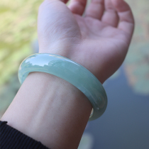 Xiaoliang Zi emerald bracelet Princess jade bracelet female ice seed belt certificate natural round strip floating flower jade bracelet Myanmar
