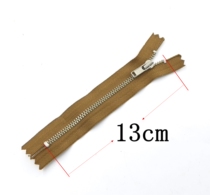 YKK3 metal bronze bronze white copper closed zipper clothing pocket leather bag glove decoration