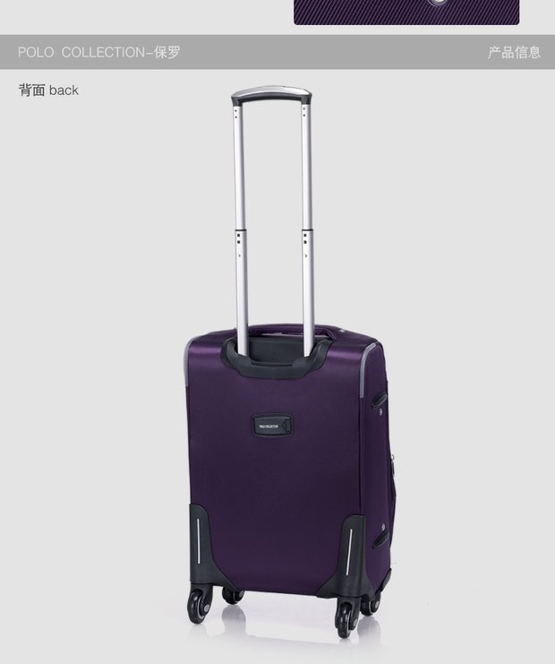 Xe đẩy POLO Paul Bánh xe đa năng Vải Oxford Khung gầm nam Mật khẩu Hộp nữ Hành lý vali Vỏ mềm vali hùng phát