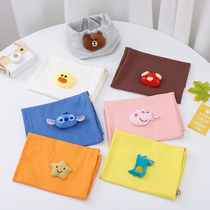 Childrens scarf baby neck scarf pure cotton girls boys and infants warm windproof neck cover Korean version spring and autumn thin style winter