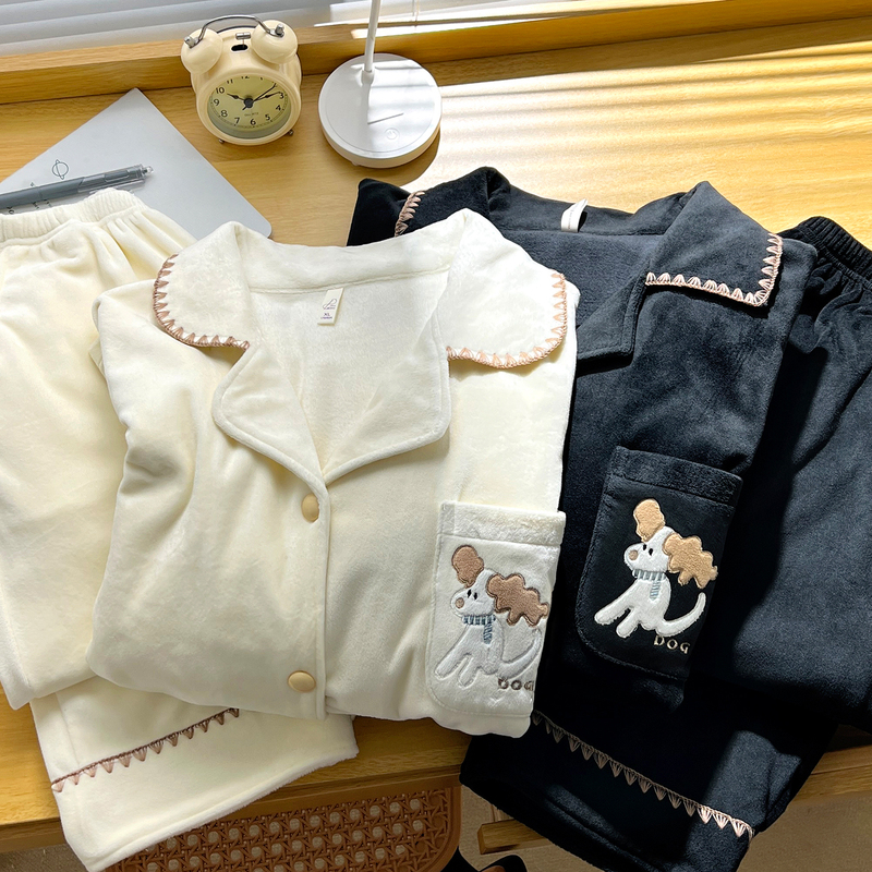 Soft and Cozy Couple's Pajamas for Men and Women, Winter Island Fleece Cartoon Plush Warm Loungewear Set That Can Be Worn Outside Soft and Cozy Couple's Pajamas for Men and Women, Winter Island Fleece Cartoon Plush Warm Loungewear Set That Can Be Worn Outside
