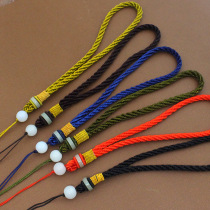 Colorful handlebar lanyard DIY hand-woven trifty card jade accessories Bodhi handlebars car hanging Wen play accessories