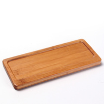 Bamboo small tea tray solid wood simple bamboo tray bamboo tray portable travel kung fu tea set mini tea tea tray