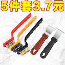 Japan Gas Cooker Cleaning Brush 3 Fitted Kitchen Supplies Range Hood hearth cleaning tools steel wire small brushes