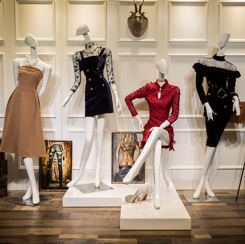 Clothing Store Model Props Female Body Body Fake Model Wedding photo shop window Show bright white inner clothes model frame