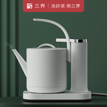 Three-world tea set D2-Q electric kettle 304 stainless steel automatic water-watering kettle tea table tea table special cooking tea machine