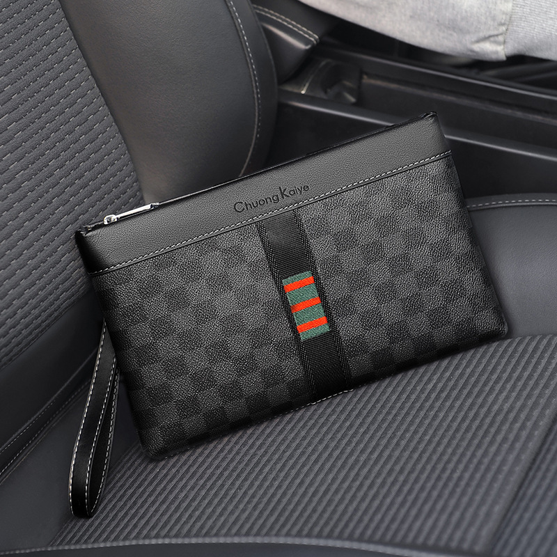 Chuongkaiye New Clutch Bag Men's Pvc Clutch Bag European and American Fashion Handbag Business Casual Envelope Bag Chuongkaiye New Clutch Bag Men's Pvc Clutch Bag European and American Fashion Handbag Business Casual Envelope Bag