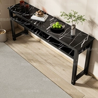 Имитация черного мрамора + двойной слой черной рамы