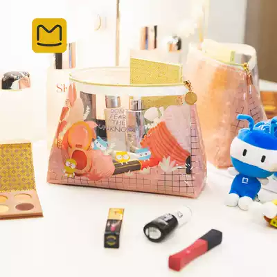 Hornet's nest transparent cosmetic bag is good-looking and can hold large-capacity waterproof cute washing bag cosmetics storage bag
