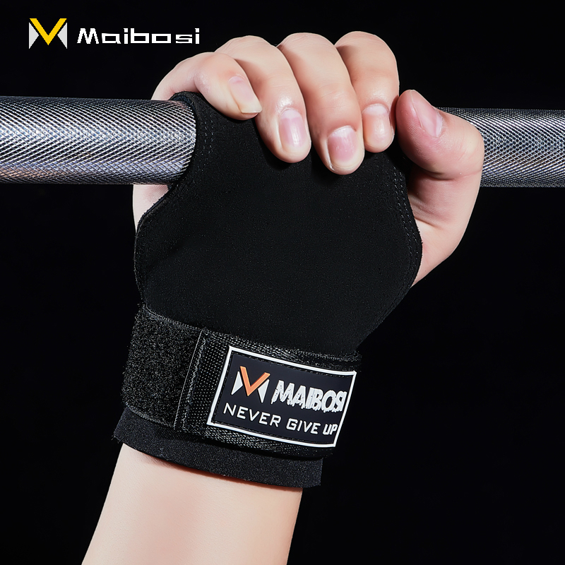 Deadlift power belt Pull-up training Non-slip wrist grip belt Fitness gloves Men's and women's squat knee pads belt