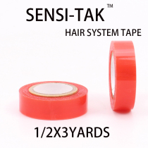 Wig textured hair replacement double-sided adhesive tape Sensi-Tak waterproof anti-sweat textured double-sided adhesive red roll glue 3 yards