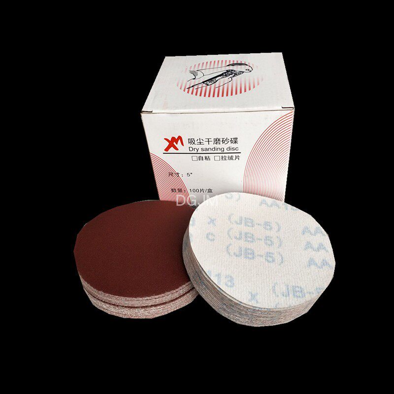 5 inch JB-5 Sharb flocking sand cloth grinding sheet air mill sand paper self-adhesive sand cloth rust removal stainless steel garden frosted