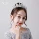 Vương miện tiara trẻ em phụ kiện tóc cô gái công chúa diadem hoa màu headband tóc kẹp cô gái sinh nhật chương trình chụp ảnh kẹp tóc giả