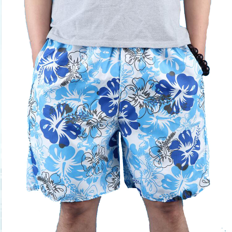 Bãi biển mùa hè quần của nam giới thường phần mỏng quần short hoa nam nhanh khô bơi thân bên bờ biển kỳ nghỉ thời trang quần lớn áo bơi tay dài