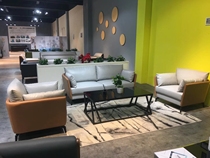 Kunming office furniture modern simple office sofa reception sofa coffee table combination business negotiation sofa